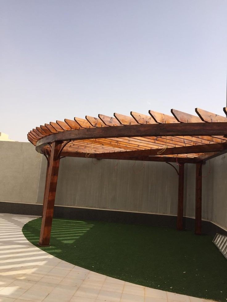 تصميم برجولات خشبية
