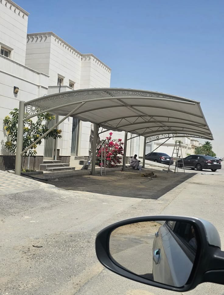 مظلات سيارات الرياض حي الصحافة