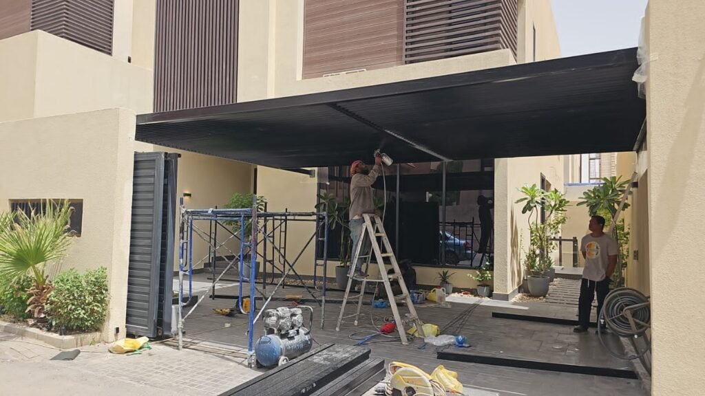 مظلات شرائح للسيارات في الرياض