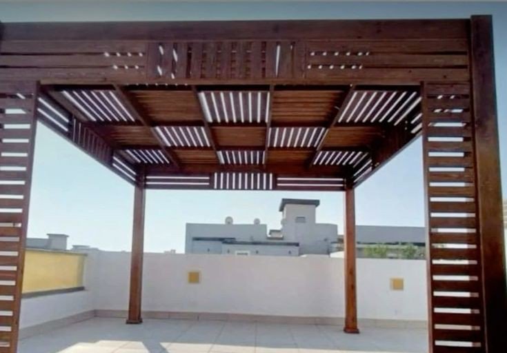 برجولات خشبية مودرن