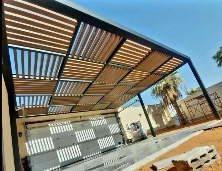 برجولات أحواش خشبية بالرياض بتصميم عصري