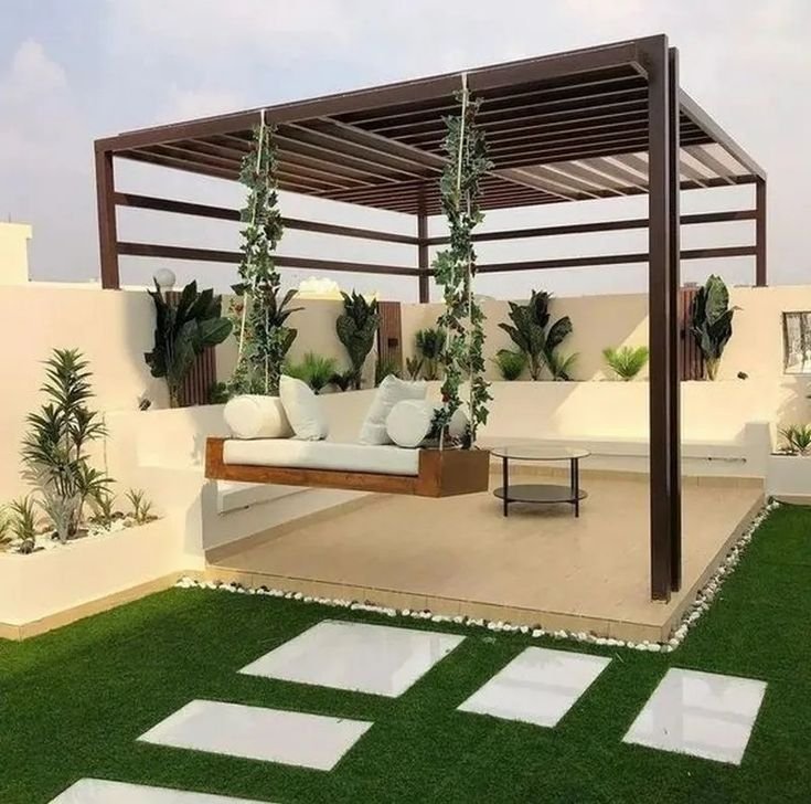 تصميم مظلات أسطح المنازل بالرياض